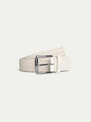 Off-white Waxed Cotton Belt