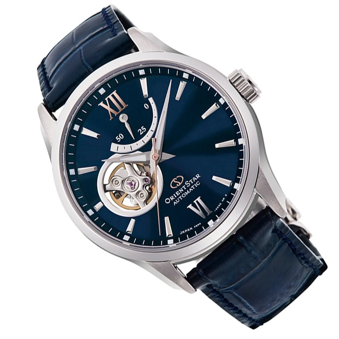 Orient Star Contemporary Open Heart Men's Blue Watch RE-AT0006L00B