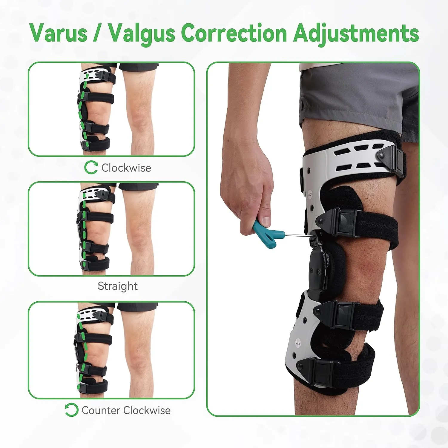 Orthomen OA Unloader Knee Brace, Support for Arthritis Pain, Osteoarthritis, Cartilage Defect Repair, Avascular Necrosis, Bone on Bone Knee Joint Pain and Degeneration Medial Inside Right
