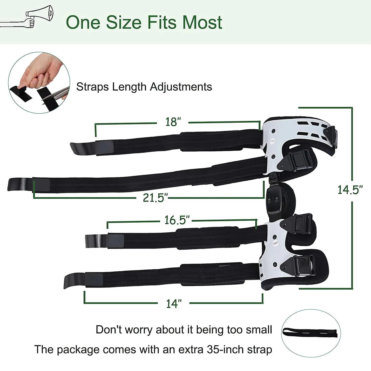 Orthomen OA Unloader Knee Brace, Support for Arthritis Pain, Osteoarthritis, Cartilage Defect Repair, Avascular Necrosis, Bone on Bone Knee Joint Pain and Degeneration Medial Inside Right