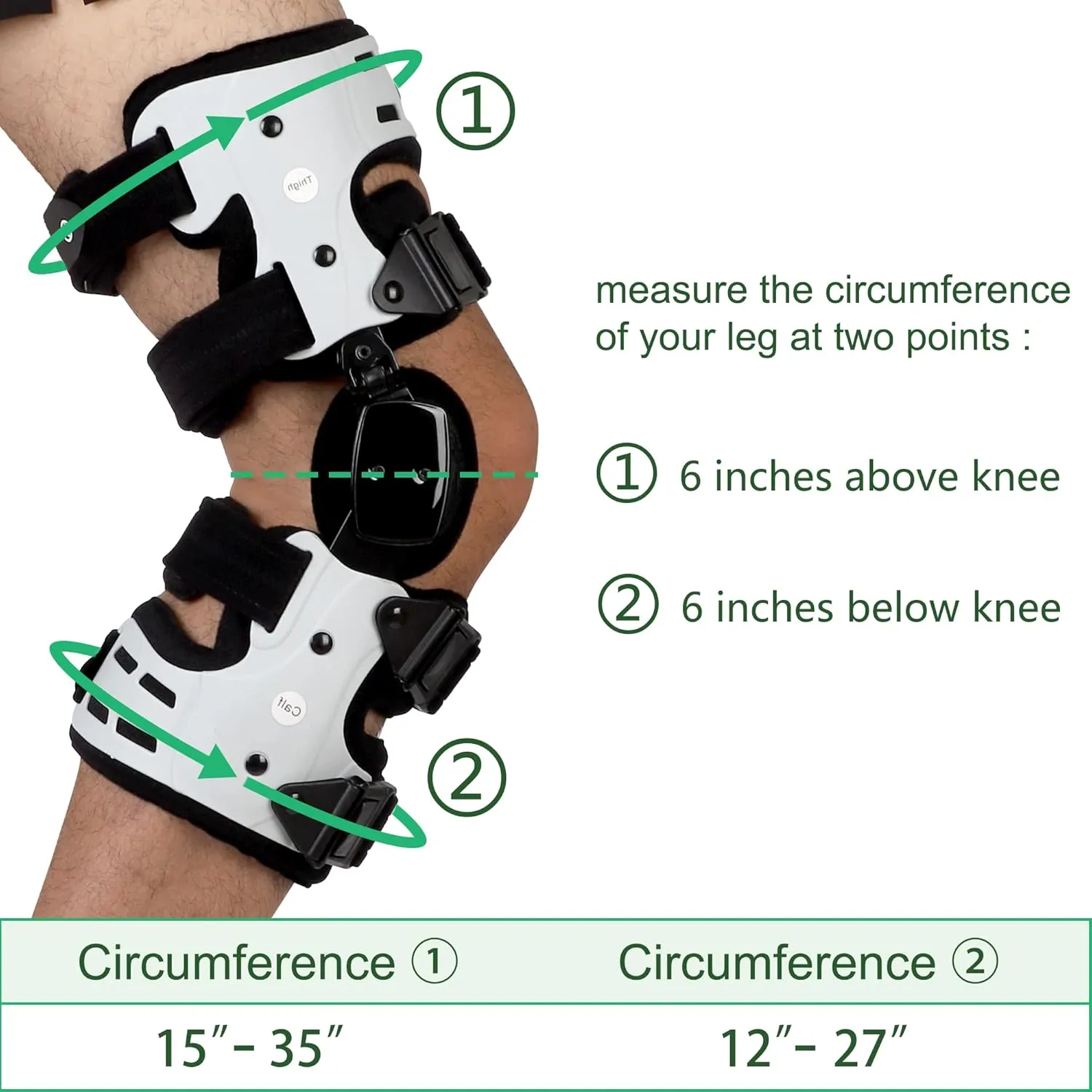 Orthomen OA Unloader Knee Brace, Support for Arthritis Pain, Osteoarthritis, Cartilage Defect Repair, Avascular Necrosis, Bone on Bone Knee Joint Pain and Degeneration Medial Inside Right