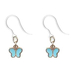 Pastel Butterfly Dangles Hypoallergenic Earrings for Sensitive Ears Made with Plastic Posts