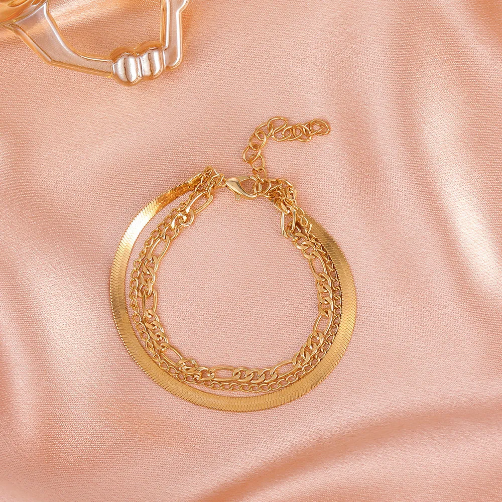 Retro Multi-layer Snake Bone Bracelet
