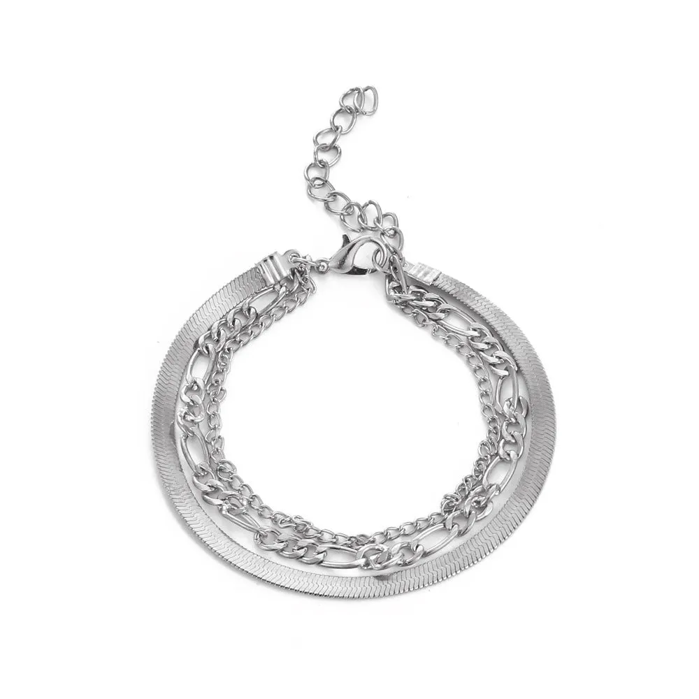 Retro Multi-layer Snake Bone Bracelet