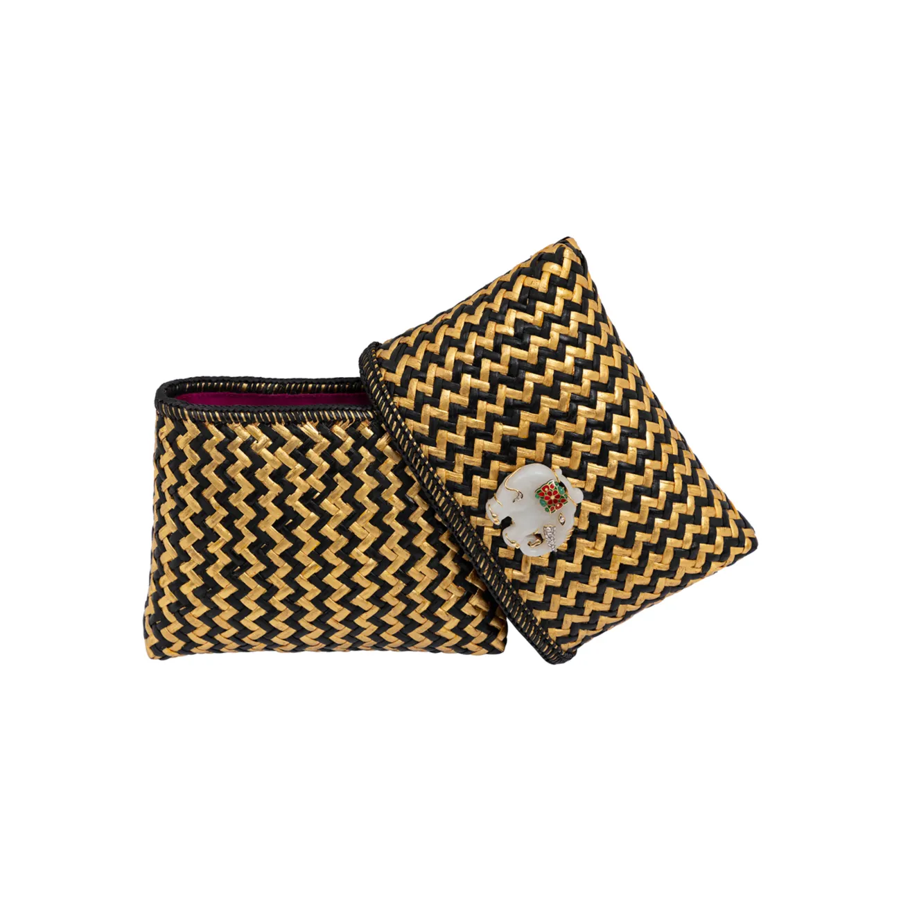 Royal Elephant Golden Clutch