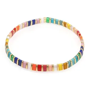Samantha Rainbow Tile Bracelet