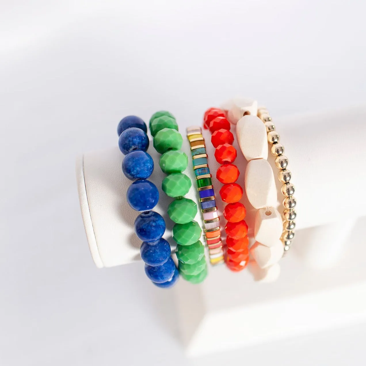 Samantha Rainbow Tile Bracelet