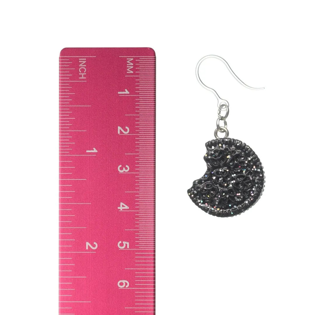Sandwich Cookie Dangles Hypoallergenic Earrings for Sensitive Ears Made with Plastic Posts