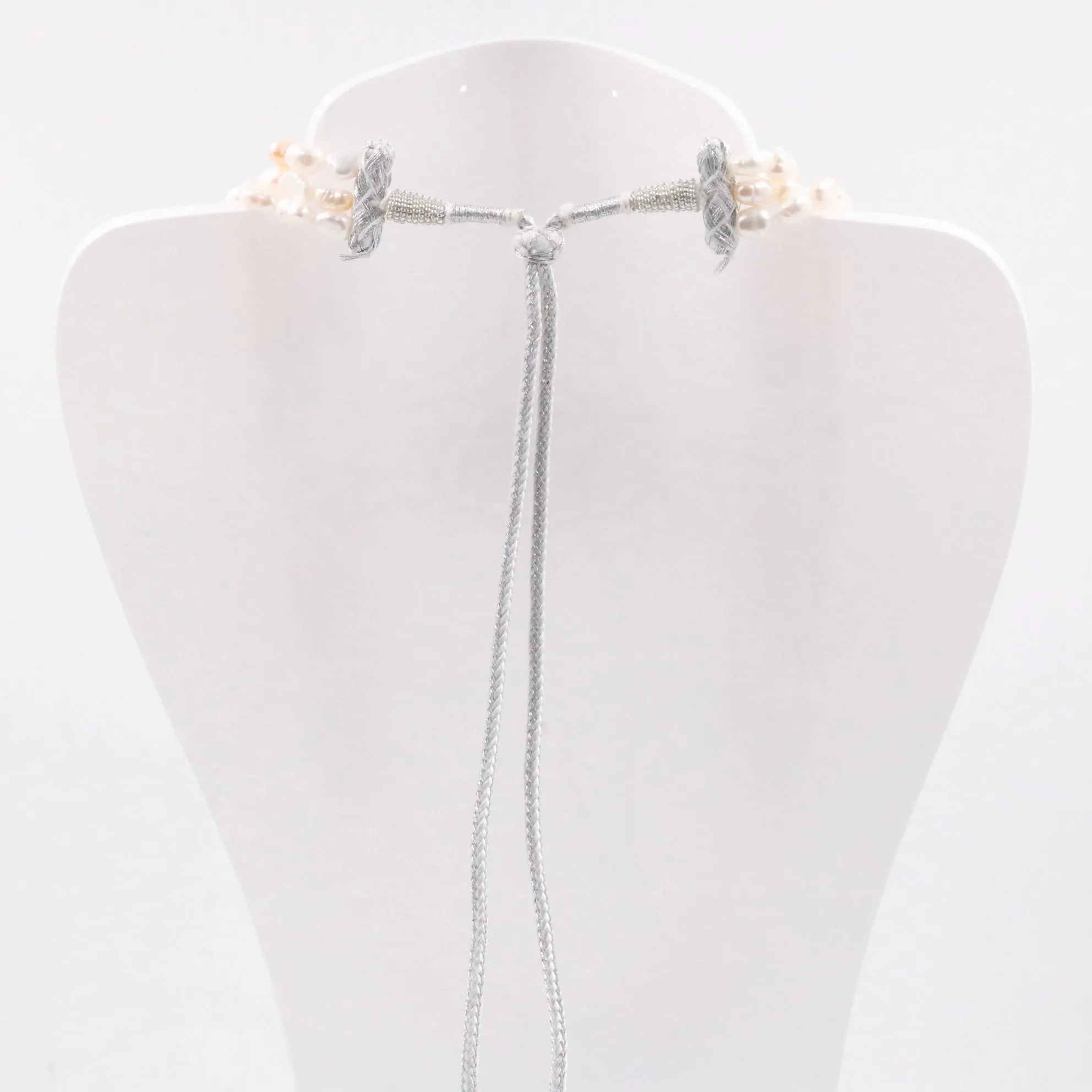 Shaded Pearl Necklace Layered Necklace Cultured Pearl Beaded Necklace Indian Necklace Sarafa Necklace Multi Strand Necklace SKU: 6143304