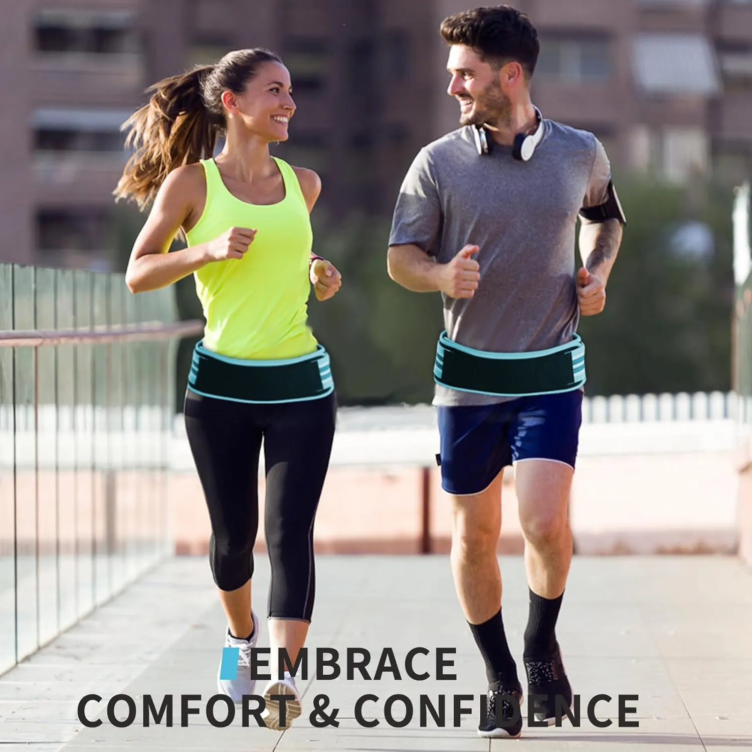 SI Belt - Sacroiliac Hip Belt for Women Men, SI Joint Support Belt Relief Device for Sciatica, Lower Back Pain, Hip & Pelvic Pain, Large Trochanteric Brace - Blue, Plus (Hip Size 47''-58'')