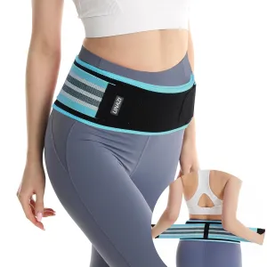 SI Belt - Sacroiliac Hip Belt for Women Men, SI Joint Support Belt Relief Device for Sciatica, Lower Back Pain, Hip & Pelvic Pain, Large Trochanteric Brace - Blue, Plus (Hip Size 47''-58'')