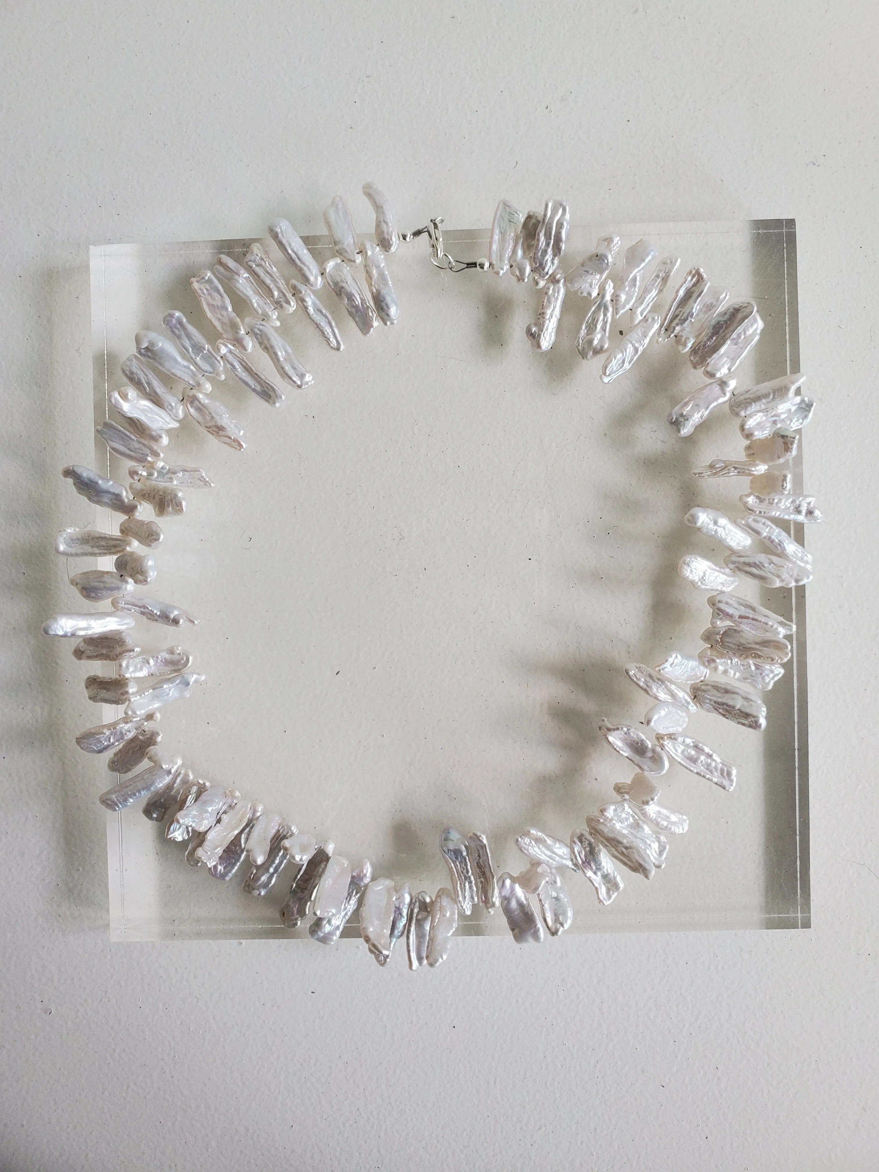 Silver Freshwater Pearl Choker