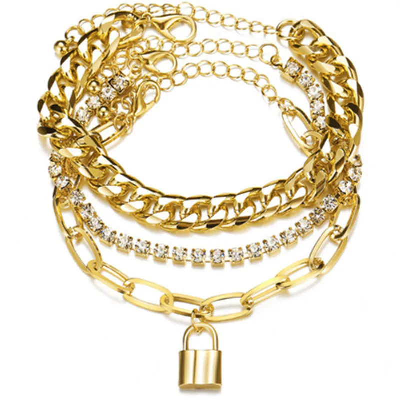 Snake Bone Chain Multi Layer Bracelet Creative Retro 3 Piece Set