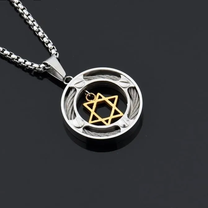 Star of David Charm Pendant Necklace