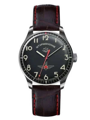 Sturmanskie GAGARIN COMMEMORATIVE Titanium Black Green Watch 2609/3707130