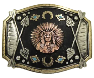 The "Chief Red Arrow" Belt Buckle