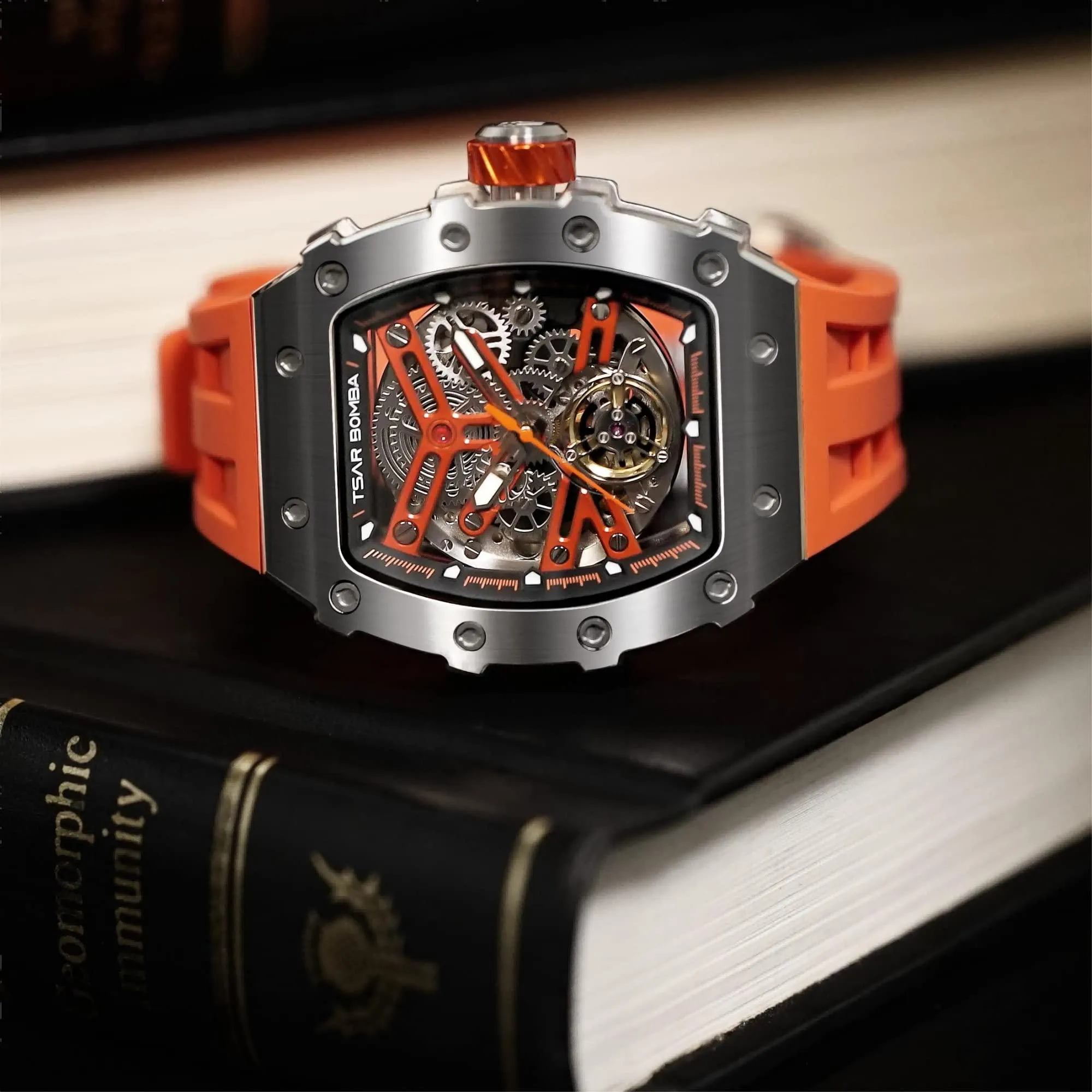 TSAR BOMBA Watch for Men, 50M Waterproof