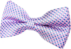 Vintage Three-Colour Polka Dots Woven Pre-tied Bow Tie (4.5")