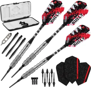 Viper Bully 80% Tungsten Soft Tip Darts with Storage/Travel Case, 18 Grams