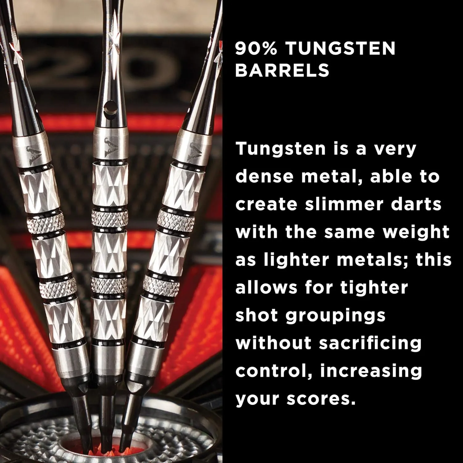 Viper Diamond 90% Tungsten Soft Tip Darts with Storage/Travel Case