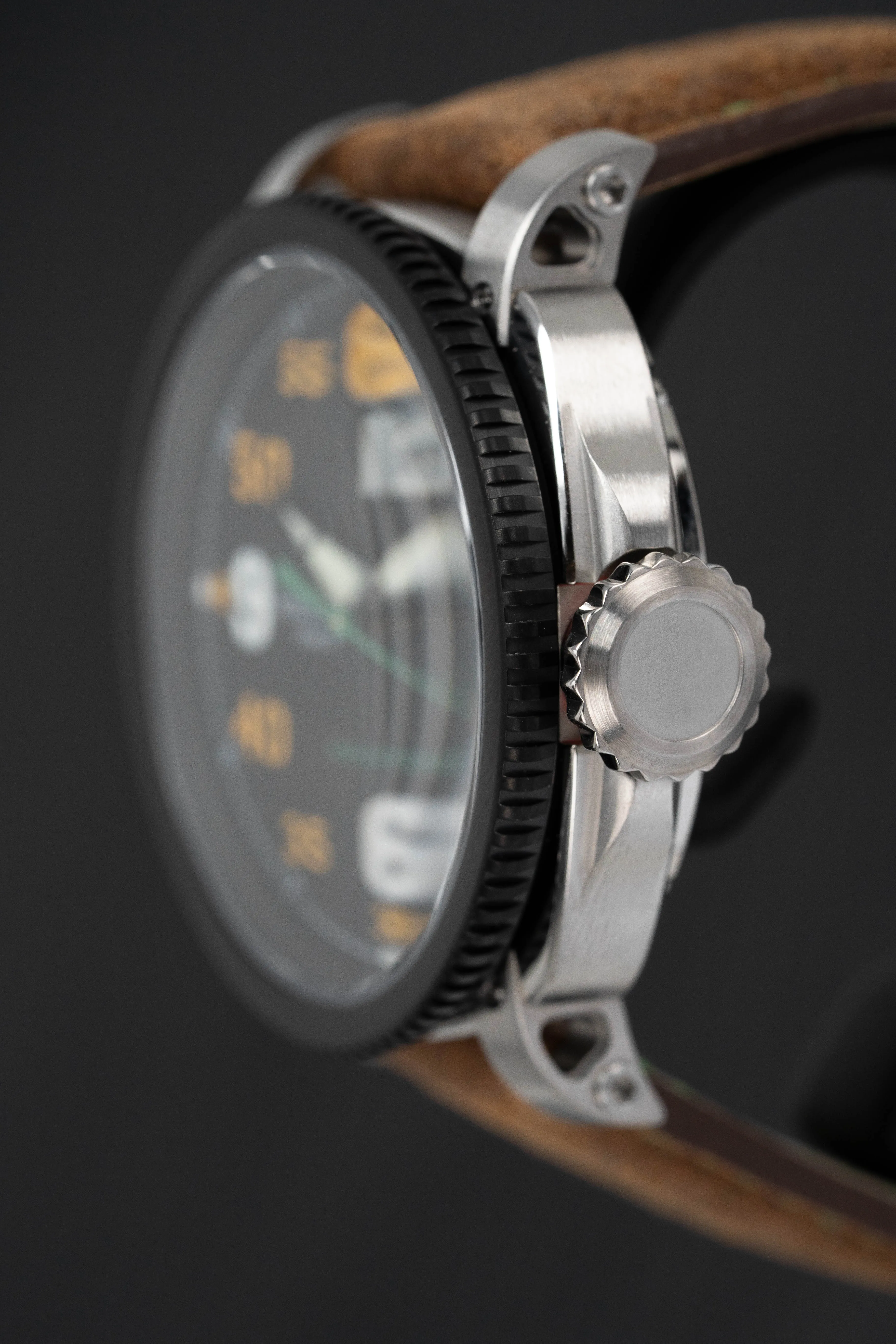 Visconti Automatic Watch Aviator SM79 Time Only Black PVD KW29-01